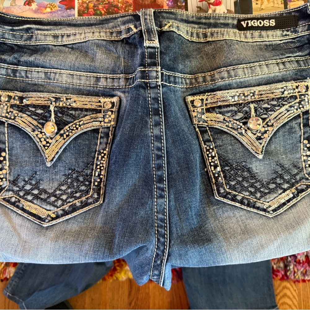 Vigoss Embellished Blue Jeans